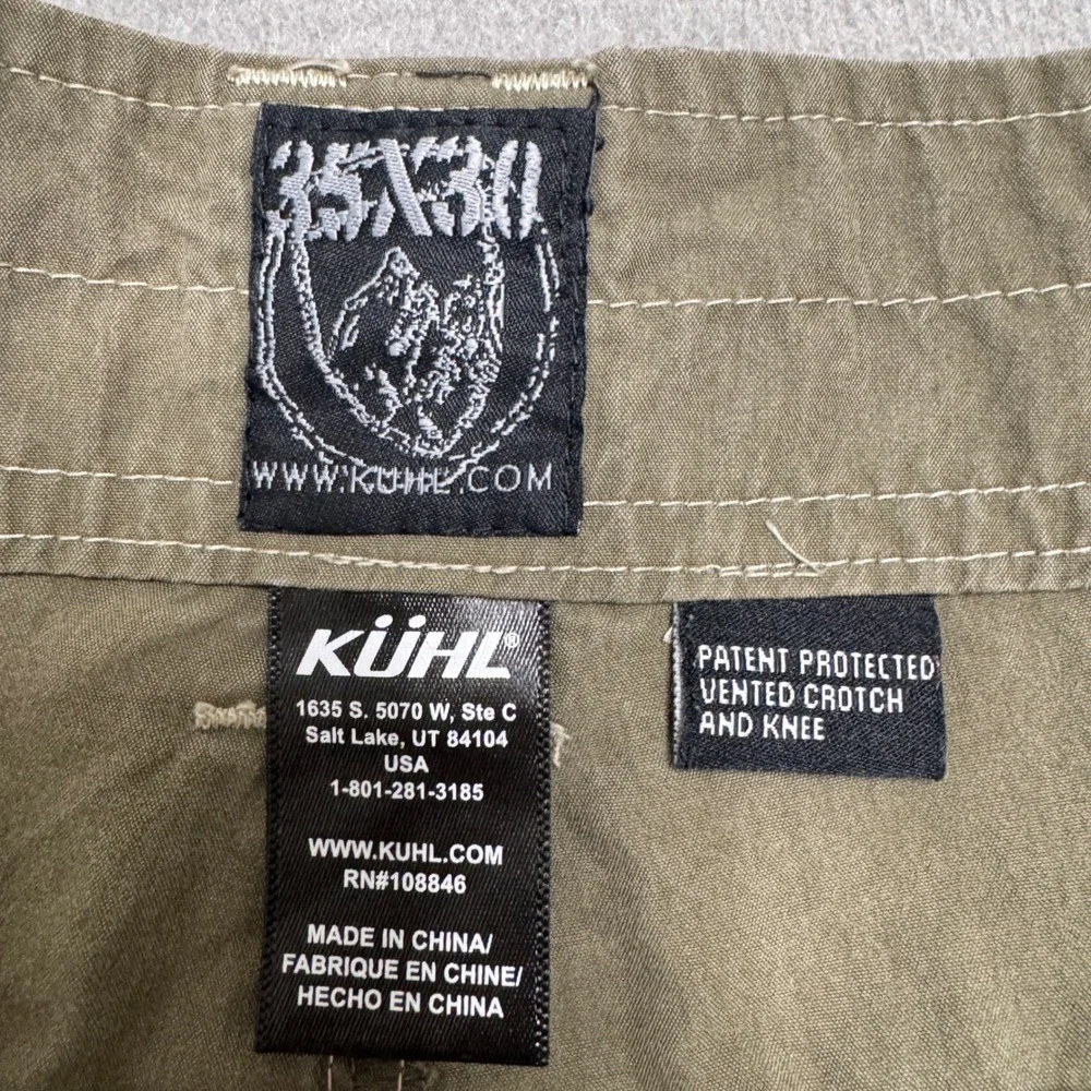 KUHL Pants Mens 35x30 Brown Hiking Outdoor Cargo Utility